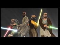 une photo d'Ã©cran de Star Wars Episode 1 - Jedi Power Battles sur Sony Playstation